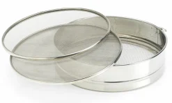 Tamis en inox avec 3 grilles 20 cm - Patisse