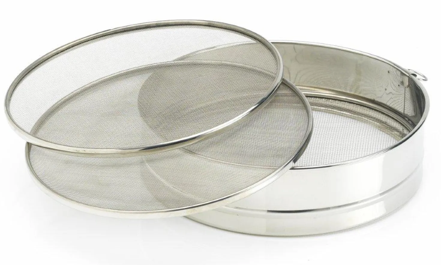 Tamis en inox avec 3 grilles 20 cm - Patisse