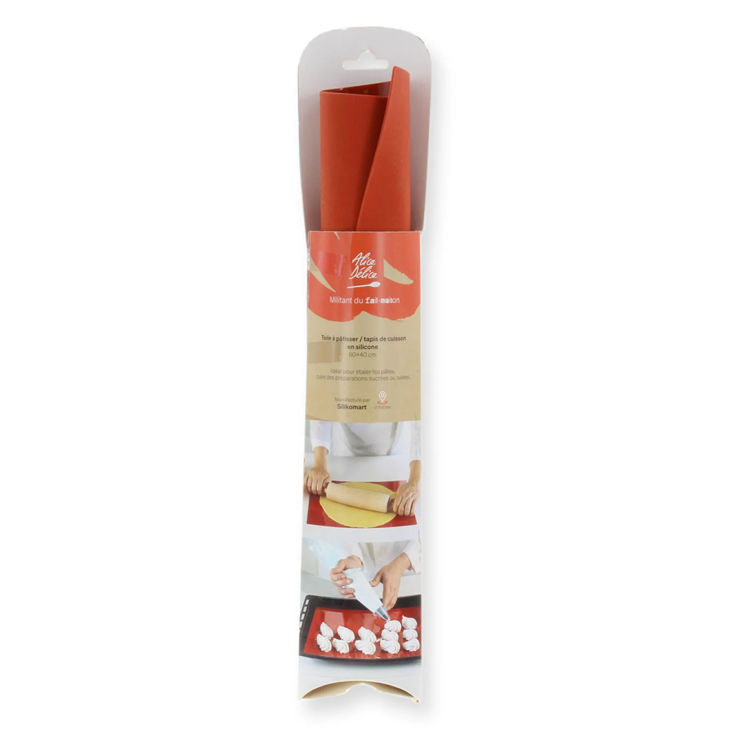 Tapis à pâtisserie en silicone 60 x 40 cm - Alice Délice