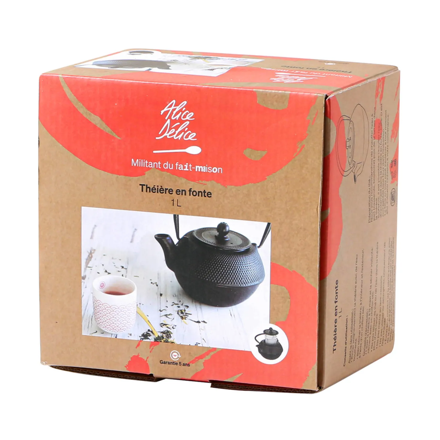 Théière en fonte noire 1 l - Alice Délice