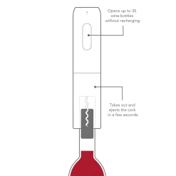 Tire bouchon électrique avec coupe capsule - vacuvin