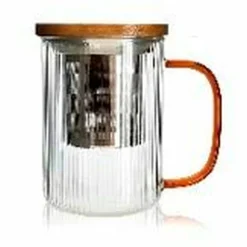 Tisanière en verre anse ambre 475 ml Karl - Ogo Living