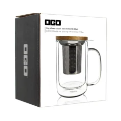 Tisanière en verre double paroi 350 ml Gustave- Ogo Living