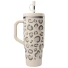 Travel cup isotherme Leopard Sable 900 ml - Qwetch