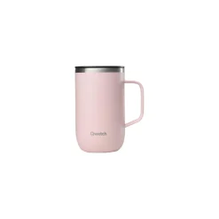 Travel mug isotherme avec anse pastel rose 470 ml - Qwetch
