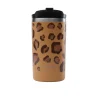 Travel mug isotherme Leopard Camel 350 ml - Qwetch