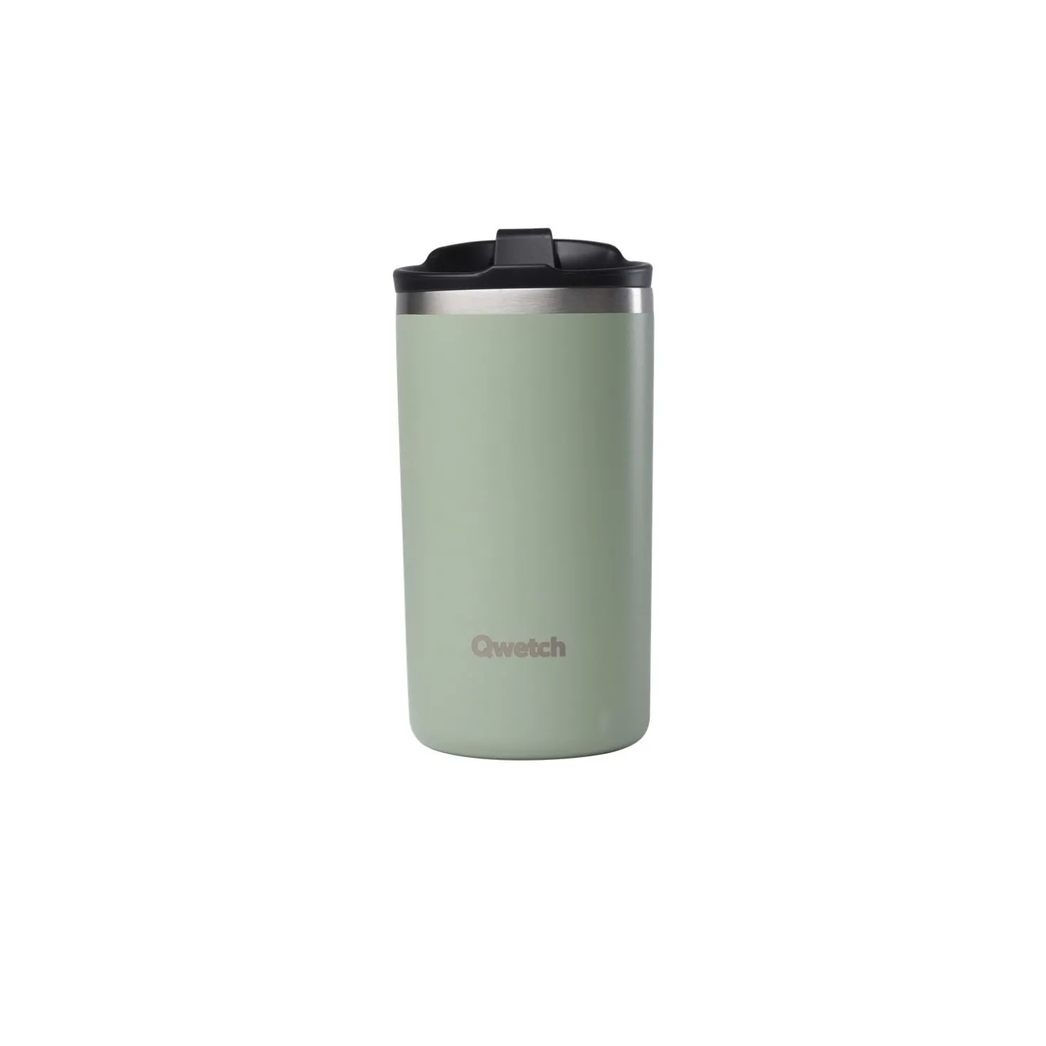 Travel mug isotherme vert tilleul - 350 ml - Qwetch