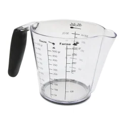 Verre doseur en plastique 500 ml avec poignée - Alice Délice