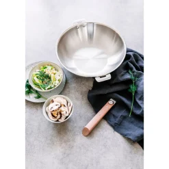 Wok amovible inox triply sans PFAS Casteline 28 cm - Cristel