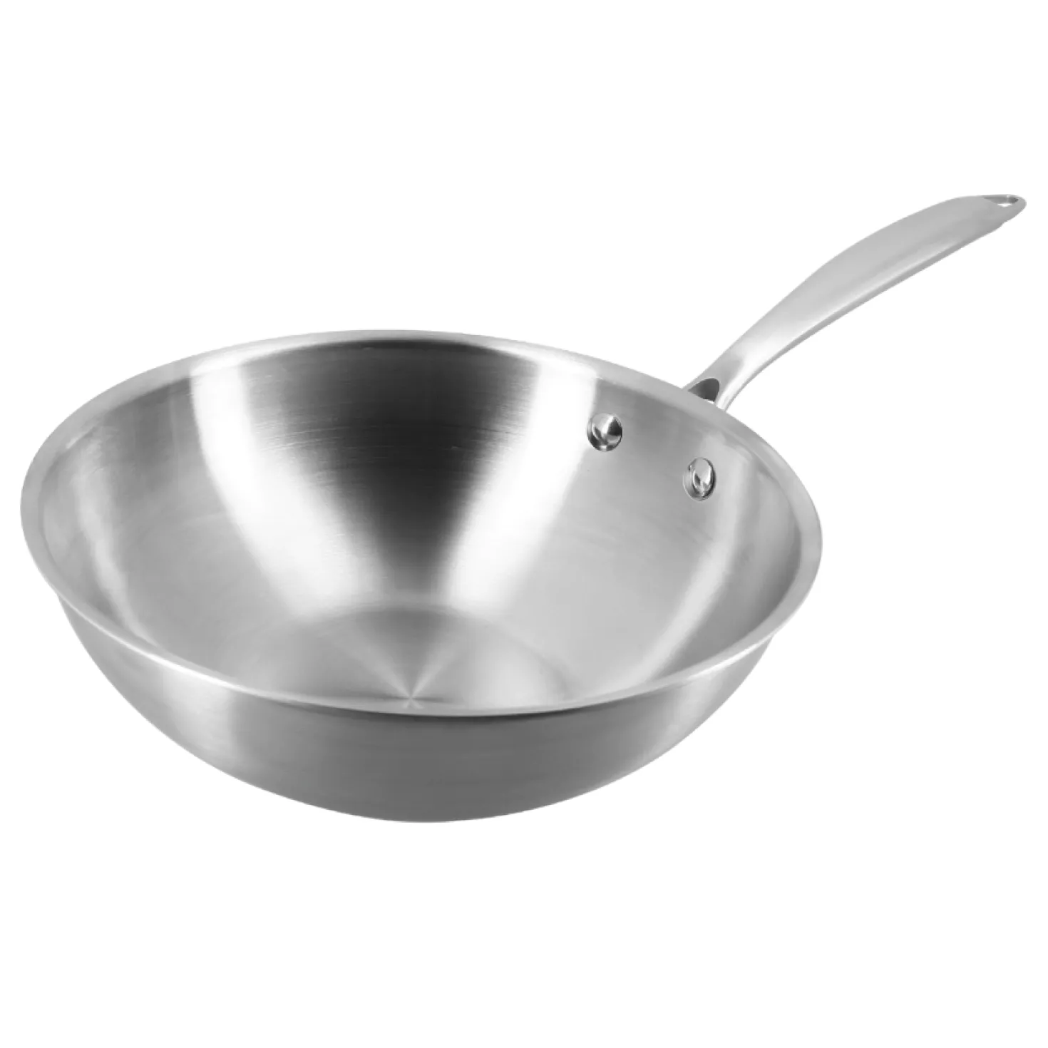 Wok inox sans PFAS Triply 24 cm - Menastyl